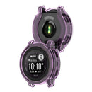 For Garmin Instinct 2 Transparent TPU Hollow Cover Drop Proof Smart Watch Protective Case - Purple - 6