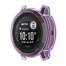 For Garmin Instinct 2 Transparent TPU Hollow Cover Drop Proof Smart Watch Protective Case - Purple - 7