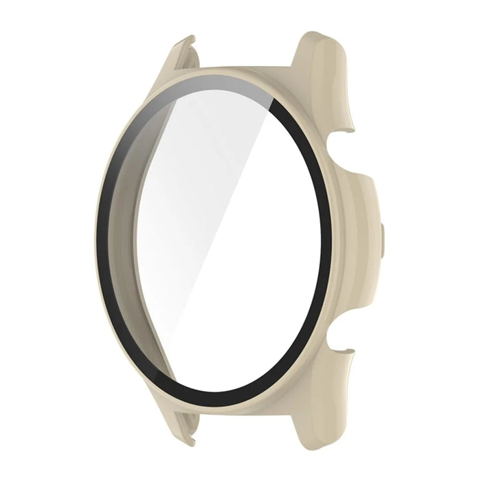 For Honor Watch GS3 46mm Hard PC Anti-drop Watch Case with Tempered Glass Screen Protector - Beige - 2