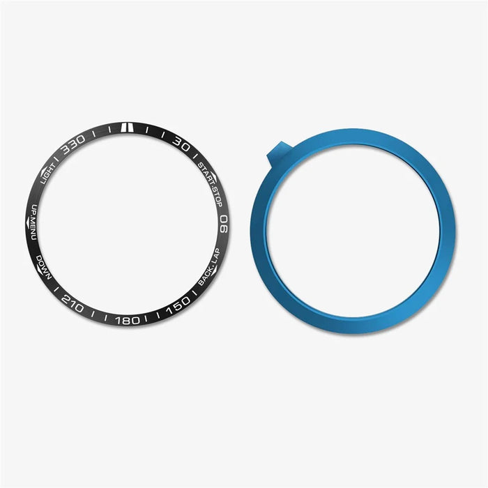 For Garmin Fenix 7S Anti-scratch Metal Watch Bezel Ring Protection Ring - Black - 4