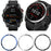 For Garmin Fenix 7S Anti-scratch Metal Watch Bezel Ring Protection Ring - Black - 5