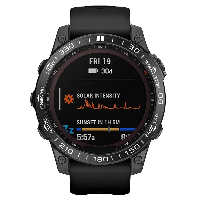For Garmin Fenix 7 Metal Watch Bezel Ring Anti-scratch Protective Ring - Black - 2