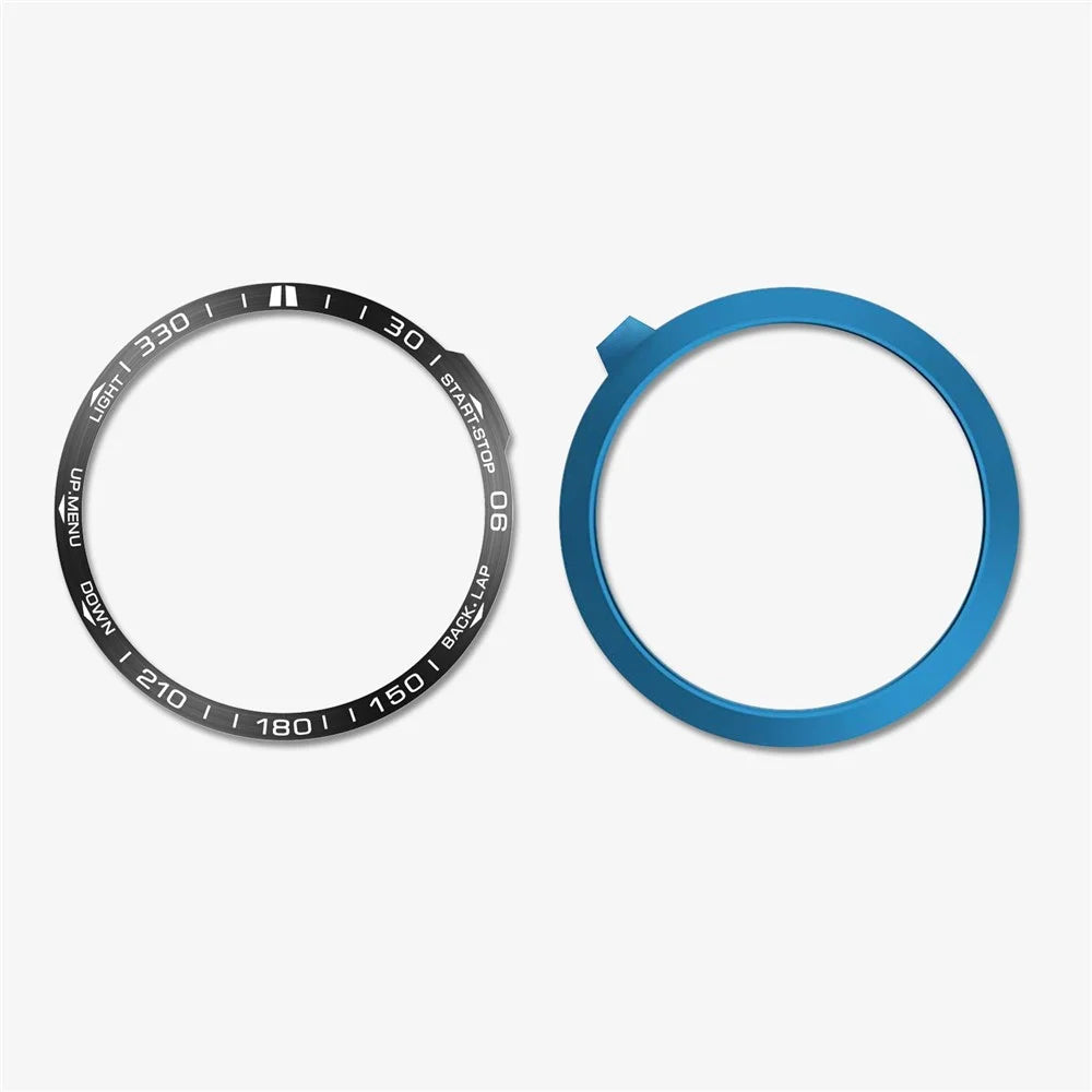 For Garmin Fenix 7X Dial Metal Anti-scratch Bezel Ring Watch Protection Ring - Black - 4