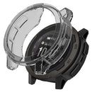 For Garmin Instinct 2S Anti-fall Watch Cover Transparent Soft TPU Protective Case - Transparent Black - 1