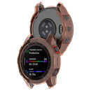 For Garmin Fenix 7 Watch Case Anti-scratch Transparent Soft TPU Protective Cover - Transparent Orange - 4