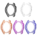 For Garmin Fenix 7 Watch Case Anti-scratch Transparent Soft TPU Protective Cover - Transparent Orange - 5