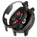 For Garmin Venu 2 Plus Watch Case with Tempered Glass Screen Protector Overall Protective Hard PC Case - Black - 1