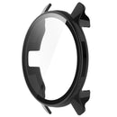 For Garmin Venu 2 Plus Watch Case with Tempered Glass Screen Protector Overall Protective Hard PC Case - Black - 4
