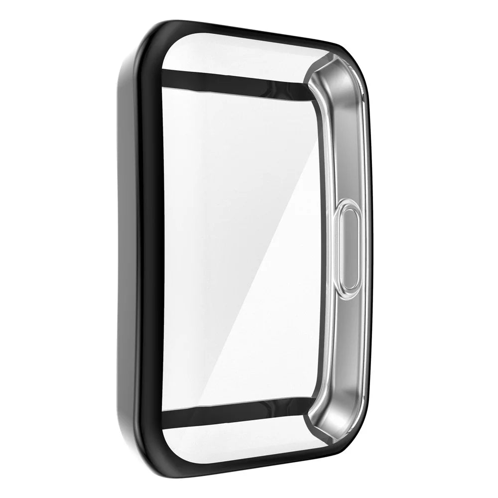 For Huawei Band 6 / Band 6 Pro / Band 7 / Honor Band 6 Anti-fall Shockproof Electroplating Transparent Watch Case - Black - 4