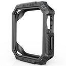 For Apple Watch Series SE3 / SE2 / SE1 /  6 / 5 / 4 40mm Carbon Fiber Shockproof TPU Watch Case Protective Frame - Black / Grey - 2