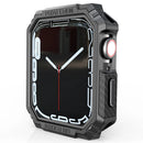 For Apple Watch Series SE3 / SE2 / SE1 /  6 / 5 / 4 40mm Carbon Fiber Shockproof TPU Watch Case Protective Frame - Black / Grey - 3
