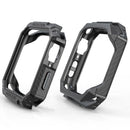 For Apple Watch Series SE3 / SE2 / SE1 /  6 / 5 / 4 40mm Carbon Fiber Shockproof TPU Watch Case Protective Frame - Black / Grey - 4