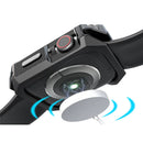 For Apple Watch Series SE3 / SE2 / SE1 /  6 / 5 / 4 40mm Carbon Fiber Shockproof TPU Watch Case Protective Frame - Black / Grey - 6