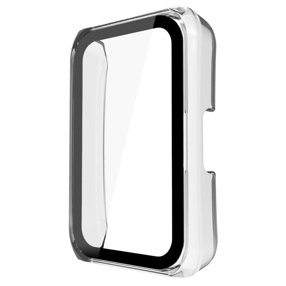 For Huawei Band 7/Honor Band 6 Full Protection PC Cover Watch Case with Tempered Glass Screen Protector - Transparent - 2
