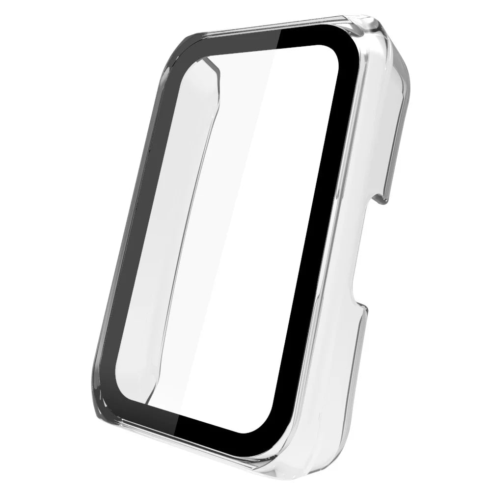 For Huawei Band 7/Honor Band 6 Full Protection PC Cover Watch Case with Tempered Glass Screen Protector - Transparent - 3