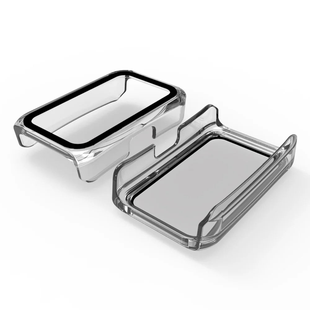 For Huawei Band 7/Honor Band 6 Full Protection PC Cover Watch Case with Tempered Glass Screen Protector - Transparent - 5