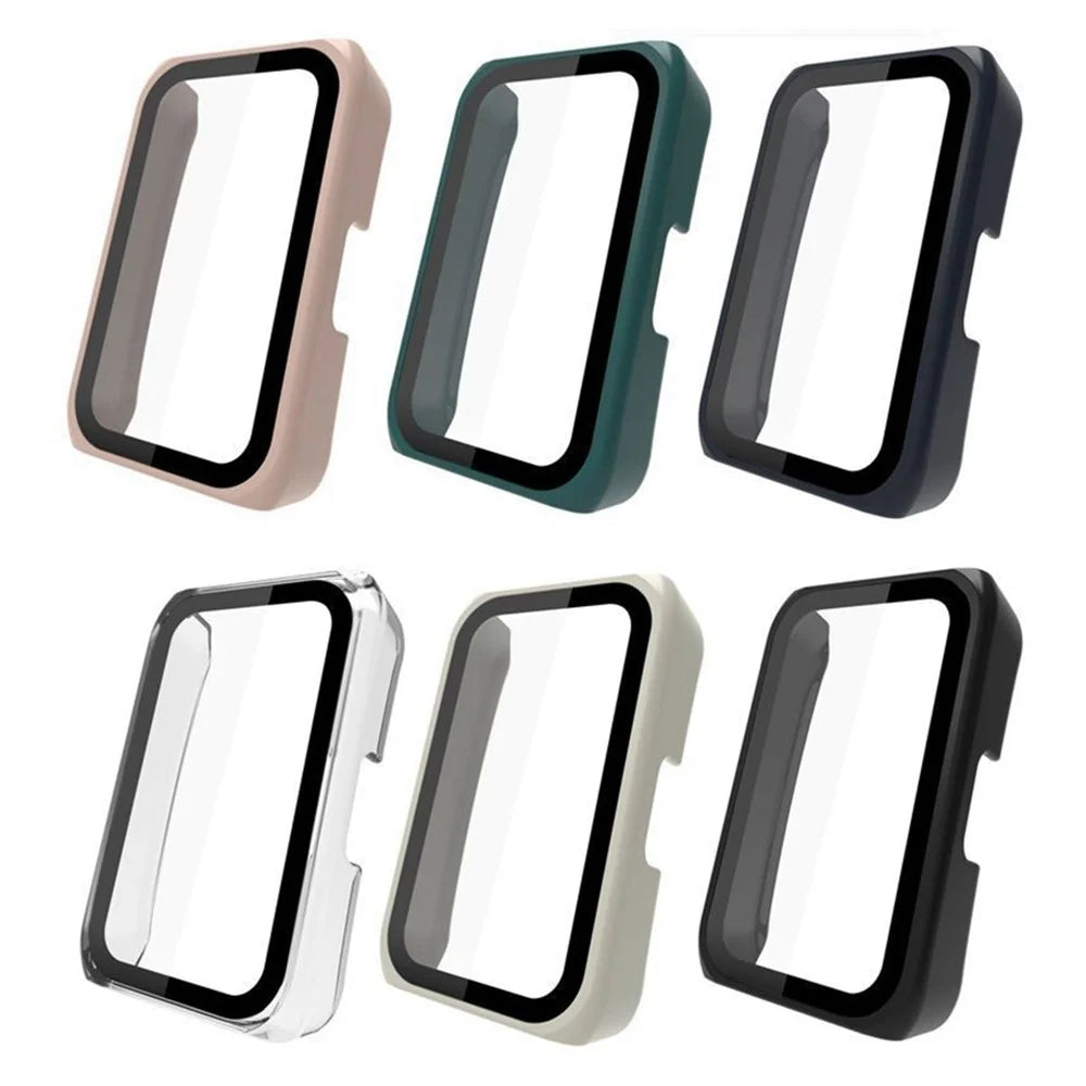 For Huawei Band 7/Honor Band 6 Full Protection PC Cover Watch Case with Tempered Glass Screen Protector - Transparent - 6