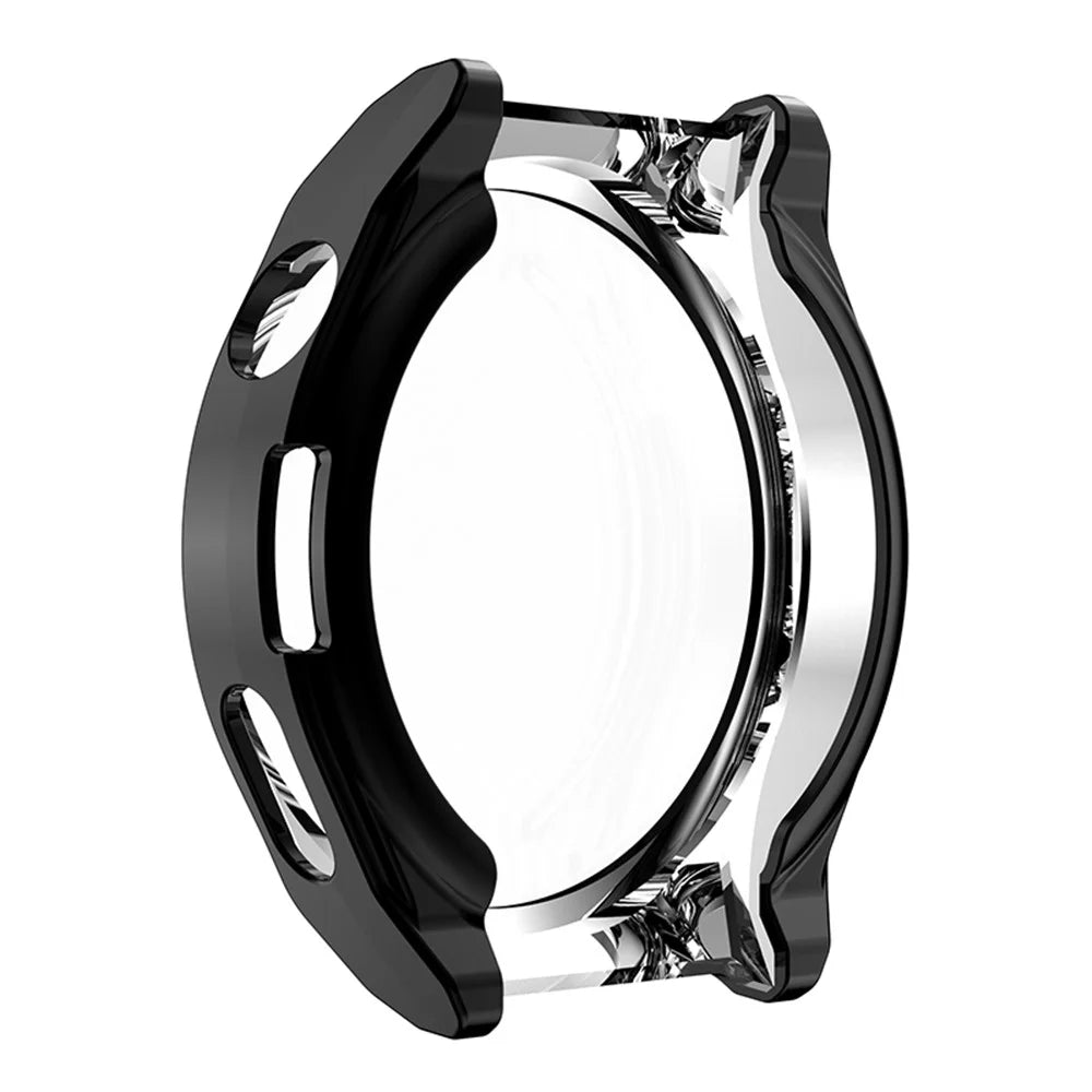 For Huawei Watch GT 3 Pro 46mm Soft TPU Shockproof Protective Case All-Around Anti-Scratch Screen Protector Cover - Black - 3