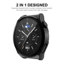 ENKAY HAT PRINCE For Huawei Watch GT 3 Pro 46mm Full Protection Electroplated TPU Smart Watch Case with Built-in Tempered Glass Screen Protector - Black - 4