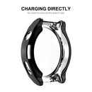ENKAY HAT PRINCE For Huawei Watch GT 3 Pro 46mm Full Protection Electroplated TPU Smart Watch Case with Built-in Tempered Glass Screen Protector - Black - 5