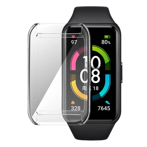 ENKAY For Huawei Band 7/6/Honor Band 6 Full Protection TPU Watch Case Anti-drop Cover - 1