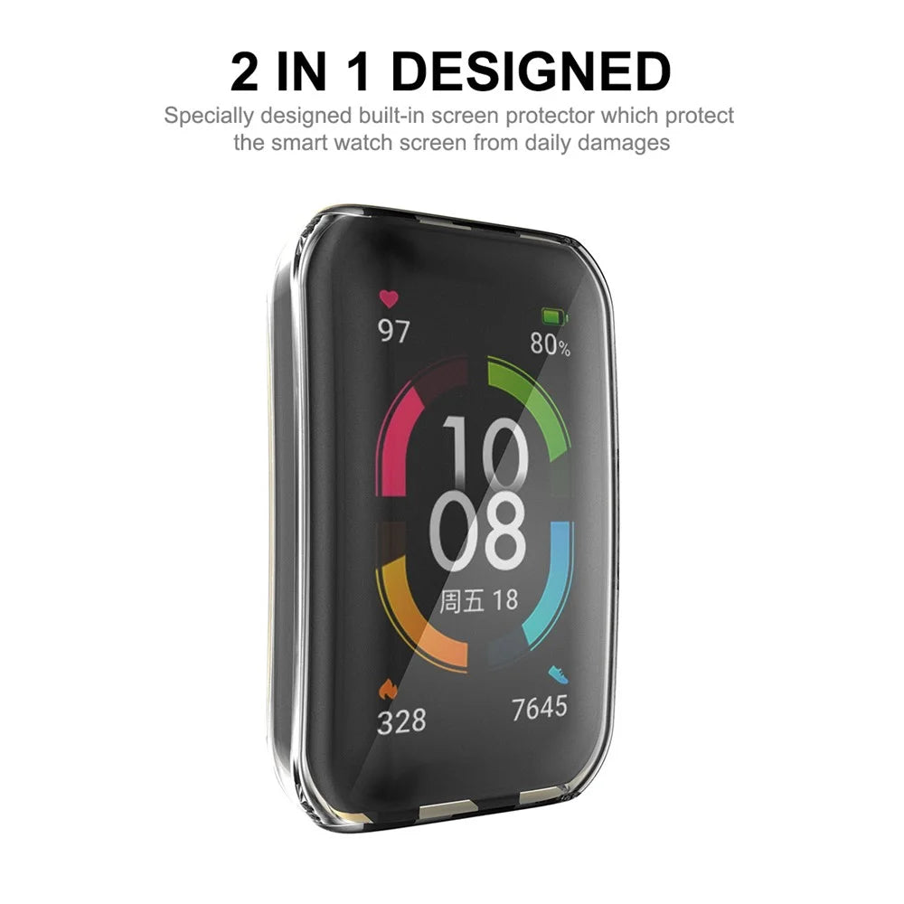 ENKAY For Huawei Band 7/6/Honor Band 6 Full Protection TPU Watch Case Anti-drop Cover - 3
