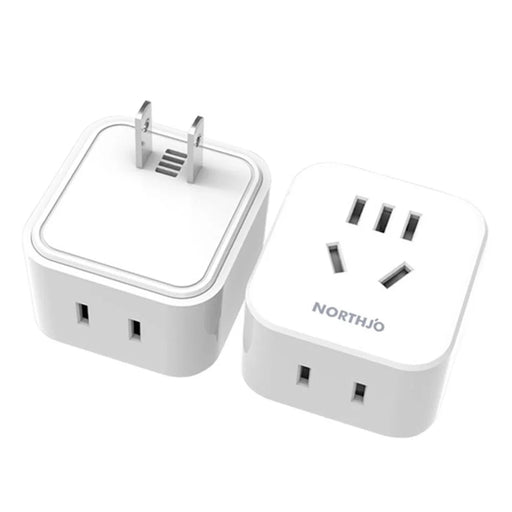 NORTHJO US/Japanese to US/Japanese/AU Plug Mini Adapter Travel Converter Socket - 1