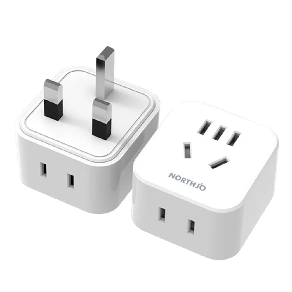 NORTHJO Mini Size Travel Adapter Plug Socket UK Plug to US/AU/Japanese Plug - 1