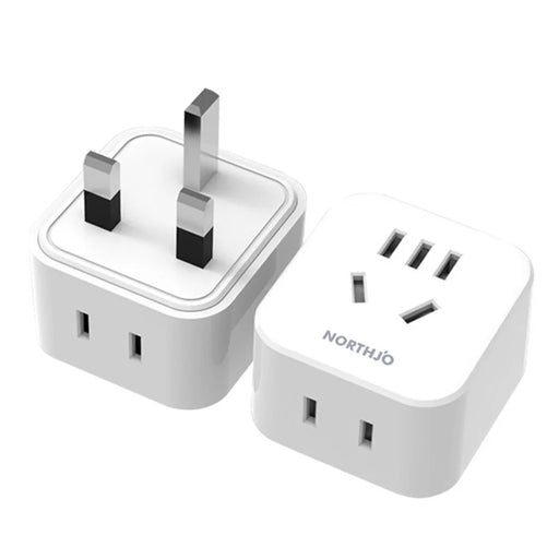 NORTHJO Mini Size Travel Adapter Plug Socket UK Plug to US/AU/Japanese Plug - 1