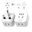 NORTHJO Mini Size Travel Adapter Plug Socket UK Plug to US/AU/Japanese Plug - 3