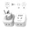 NORTHJO EU Plug DIN to US/AU/Japanese Plug Mini Size Travel Adapter Plug Socket - 3