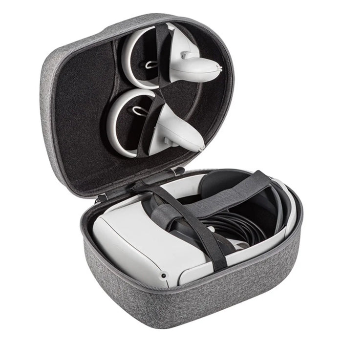 1110700 For Oculus Quest 2 VR Headset Controller Elite Head Strap Portable Storage Bag Carrying Case - 2