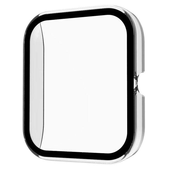 For Haylou Solar LS02 Full Cover PC Case with Clear Tempered Glass Screen Protector - Transparent - 1