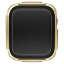 For Apple Watch Series SE3 / SE2 / SE1 /  6 / 5 / 4 44mm Electroplated PC Case with Tempered Glass Screen Protector Scratch-Proof Smart Watch Case - Gold - 3
