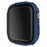 For Apple Watch 9 / 8 / 7 45mm Stylish Electroplated PC Smart Watch Case Protective Cover with Tempered Glass Screen Protector - Blue - 2