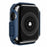 For Apple Watch 9 / 8 / 7 45mm Stylish Electroplated PC Smart Watch Case Protective Cover with Tempered Glass Screen Protector - Blue - 3
