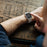 For Apple Watch 9 / 8 / 7 45mm Stylish Electroplated PC Smart Watch Case Protective Cover with Tempered Glass Screen Protector - Blue - 7