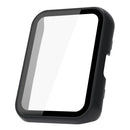For Huawei Watch Fit 2 Integrated Hard PC Cover with Tempered Glass Screen Protector - Black - 1