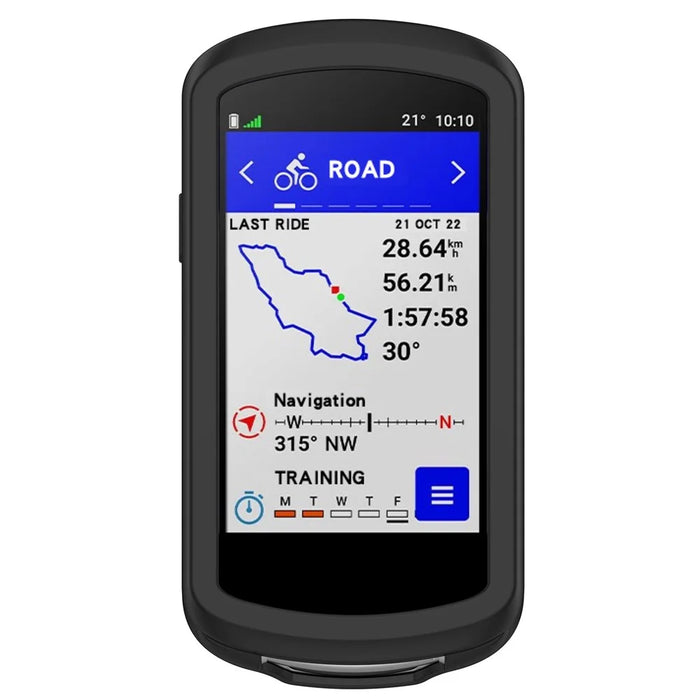 For Garmin Edge 1040 Scratch Resistant Soft Silicone Case Bike GPS Computer Protective Cover - Black - 2