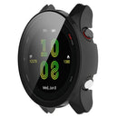 For Garmin Forerunner 255 Anti-scratch Anti-fall Hard PC Watch Case Protective Cover with Tempered Glass Screen Protector - Black - 2