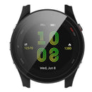 For Garmin Forerunner 255 Anti-scratch Anti-fall Hard PC Watch Case Protective Cover with Tempered Glass Screen Protector - Black - 5