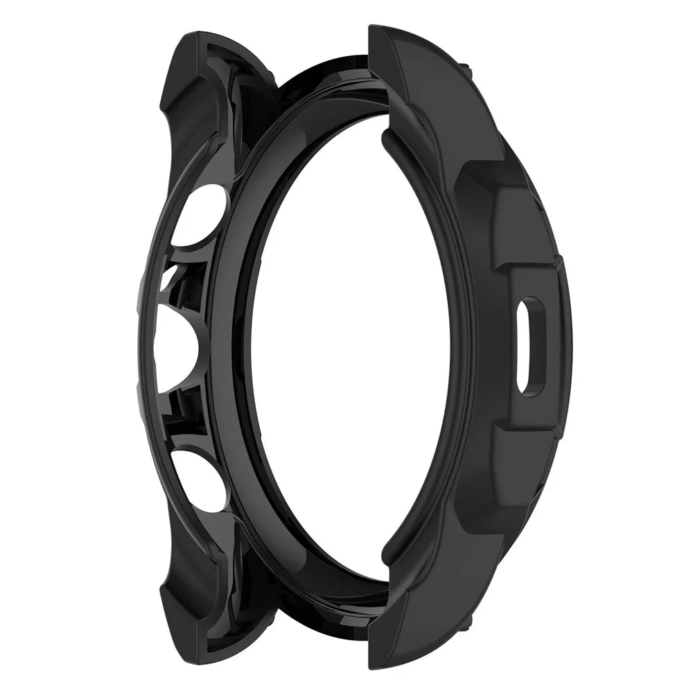 For Fossil Gen 6 Soft TPU Hollow-out Watch Case Protective Cover 42mm - Black - 4