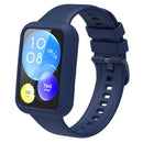 For Huawei Watch Fit 2 Anti-Drop Watch Case Precise Cutout Silicone Watch Cover - Midnight Blue - 2