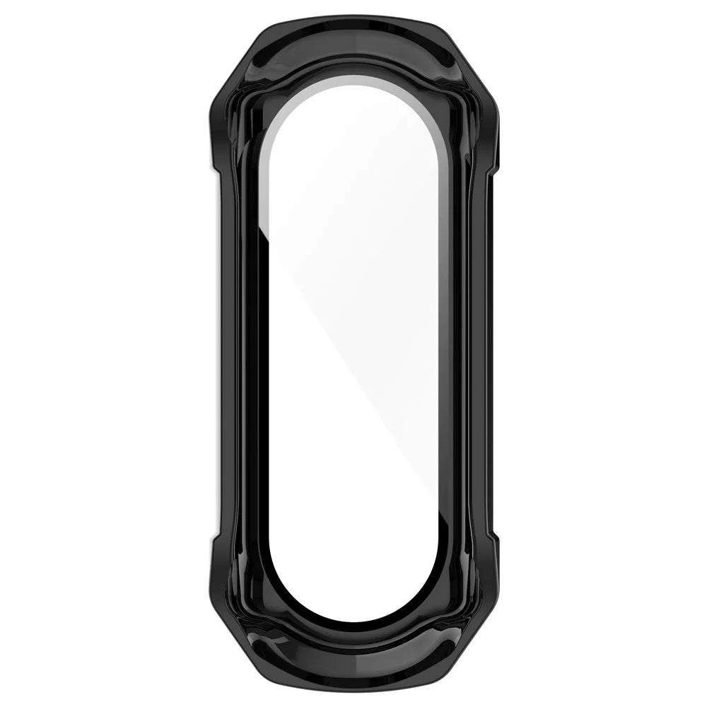 For Xiaomi Mi Band 7 / 7 NFC Hard PC Cover Watch Case with Tempered Glass Screen Protector Shockproof Watch Shell - Black - 5