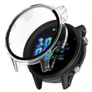 For Garmin Forerunner 955 Full Protection Hard PC Watch Case Cover with Tempered Glass Screen Protector - Transparent - 1