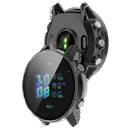 For Garmin Forerunner 955 Full Protection Hard PC Watch Case Cover with Tempered Glass Screen Protector - Transparent - 7
