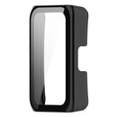 Hard PC Case for Huawei Band 7 / 6  /  Honor Band 7 / 6 Anti-Scratch Smart Watch Protective Case with Tempered Glass Screen Protector - Black - 2