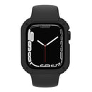 For Apple Watch Series 4 / 5 / 6 44mm / SE 44mm / SE (2022) 44mm PC + TPU Anti-drop Watch Case with Tempered Glass Screen Protector - Black - 4
