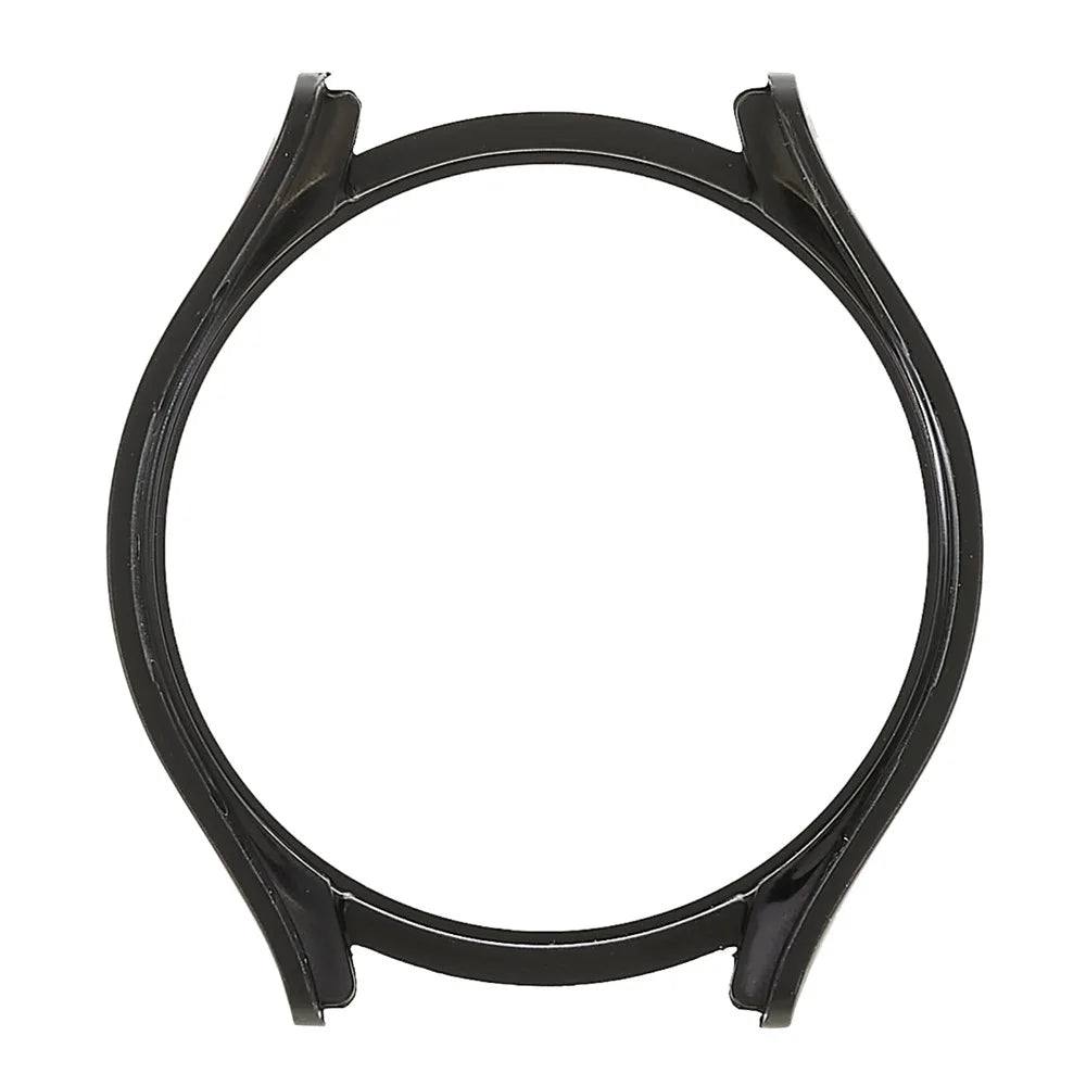 For Samsung Galaxy Watch5 44mm Rubberized PC Case Anti-Scratch Half Protective Cover - Black - 3