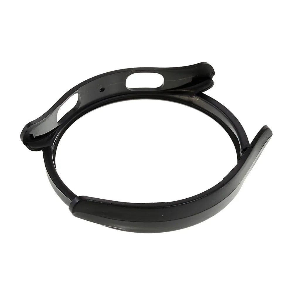 For Samsung Galaxy Watch5 44mm Rubberized PC Case Anti-Scratch Half Protective Cover - Black - 5